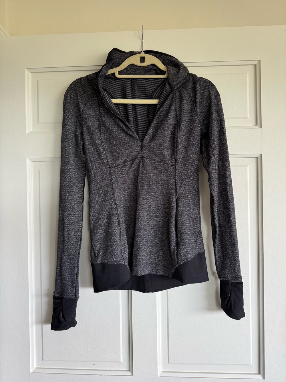 lululemon athletica Heathered Charcoal Zip-Up